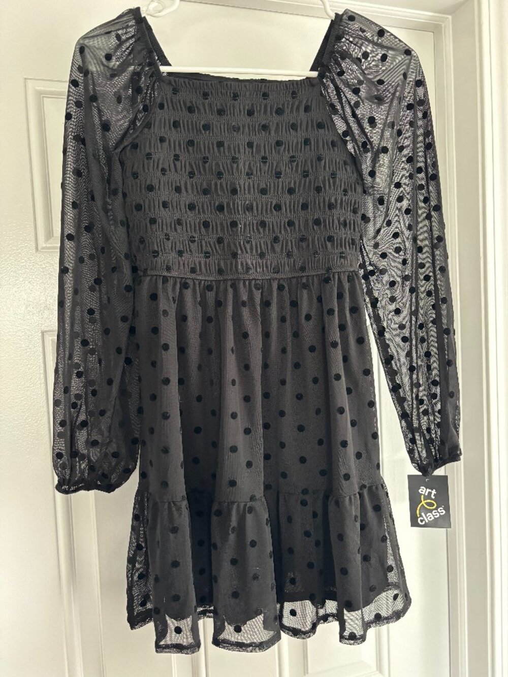 Art Class Polka-Dot Dress